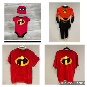 Incredibles Disney family costumes (4 total)